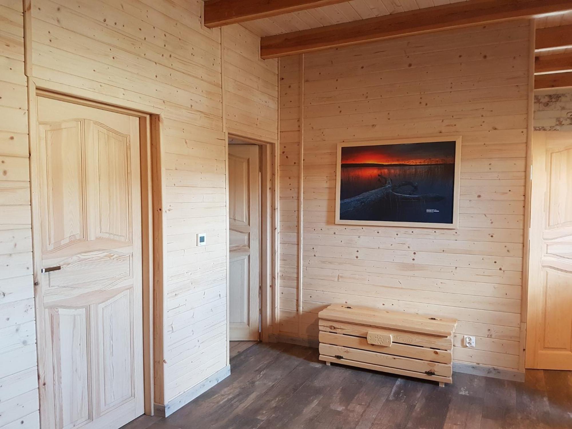 Wooden Holiday Home In Skrzynia With Terrace Osiek  ภายนอก รูปภาพ